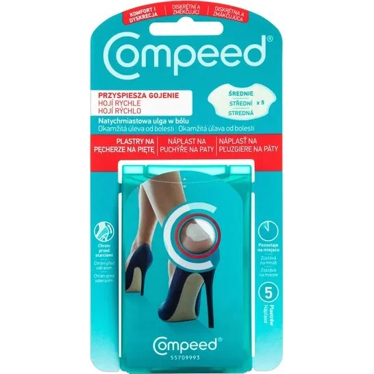 Compeed Plastr na pęcherze na piętę 5 sztuk