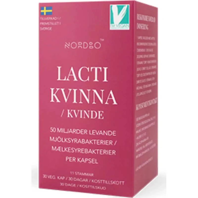 Nordbo LactiWoman 50B probiotyki dla kobiet 30 kaps.