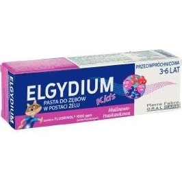Elgydium Kids Pasta do Zębów Malinowo-Truskawkowa 3-6 lat 50ml