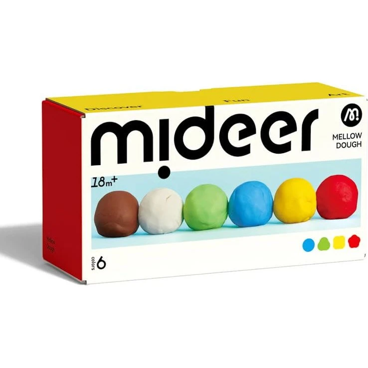 Mideer Mellow Dough Ciastolina 6 kolorów