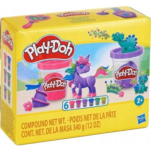 Hasbro Ciastolina Play-Doh Błyszczące Koloru 6 Tub F9932
