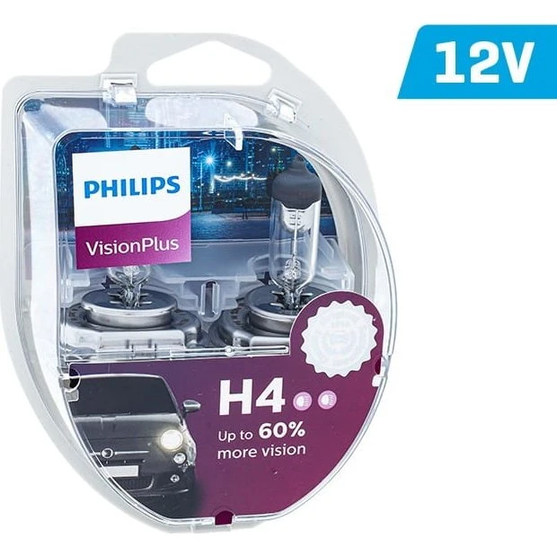 Philips H4 12V 60/55W VisionPlus +60%