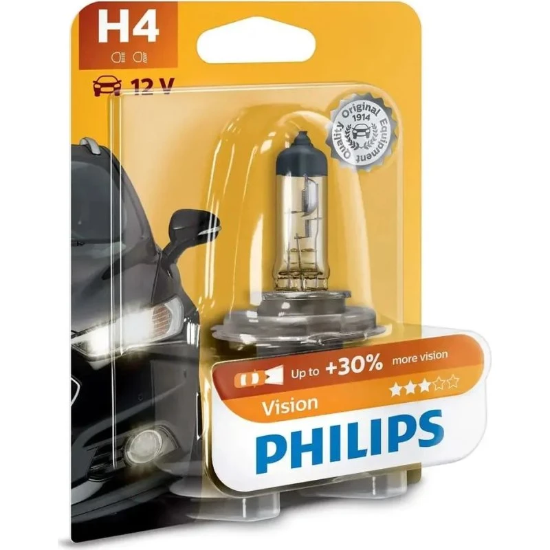 Philips Vision H4 12V 60/55W +30% P43T
