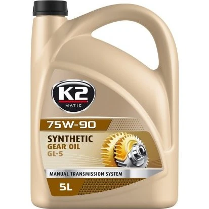K2 75W-90 GL5 GL4 5L Syntetyczny Olej Przekładniowy