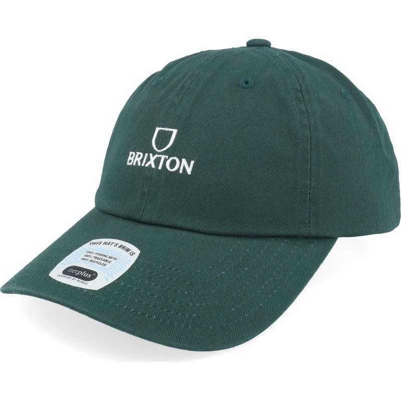 Brixton Uni Alpha Czapka z Daszkiem, Zielona, 100% Bawełna