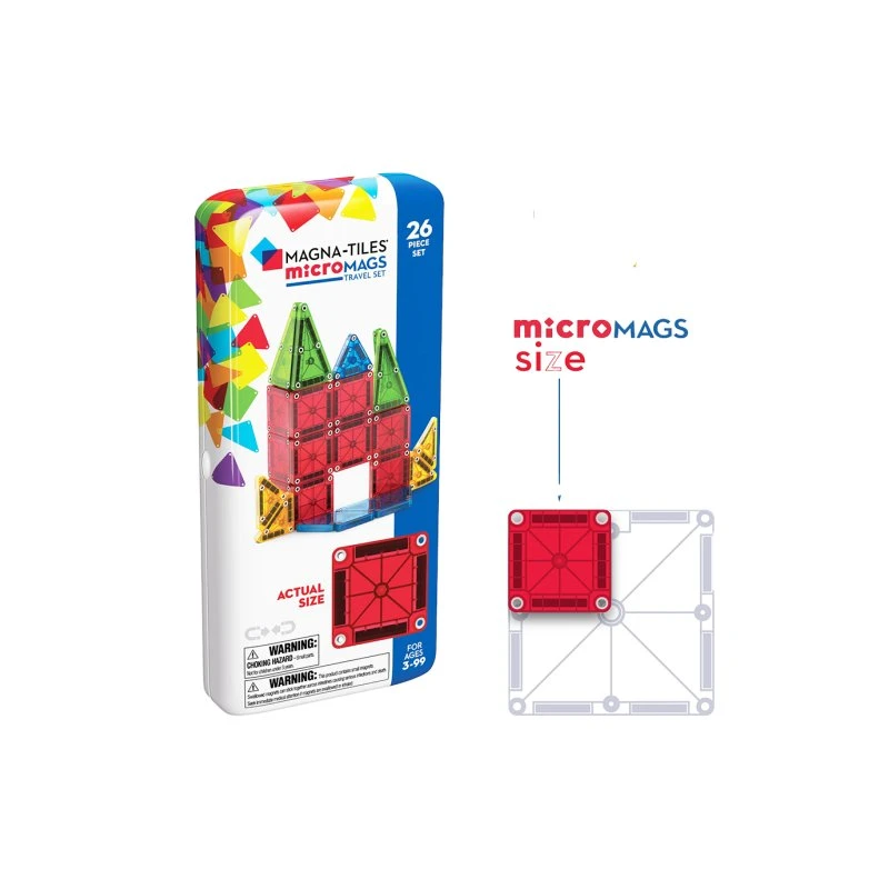 MAGNA-TILES microMAGS 26 el. Travel - Klocki Magnetyczne