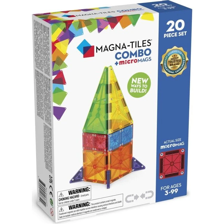 MAGNA-TILES® microMAGS 20 el. COMBO 3 lata+