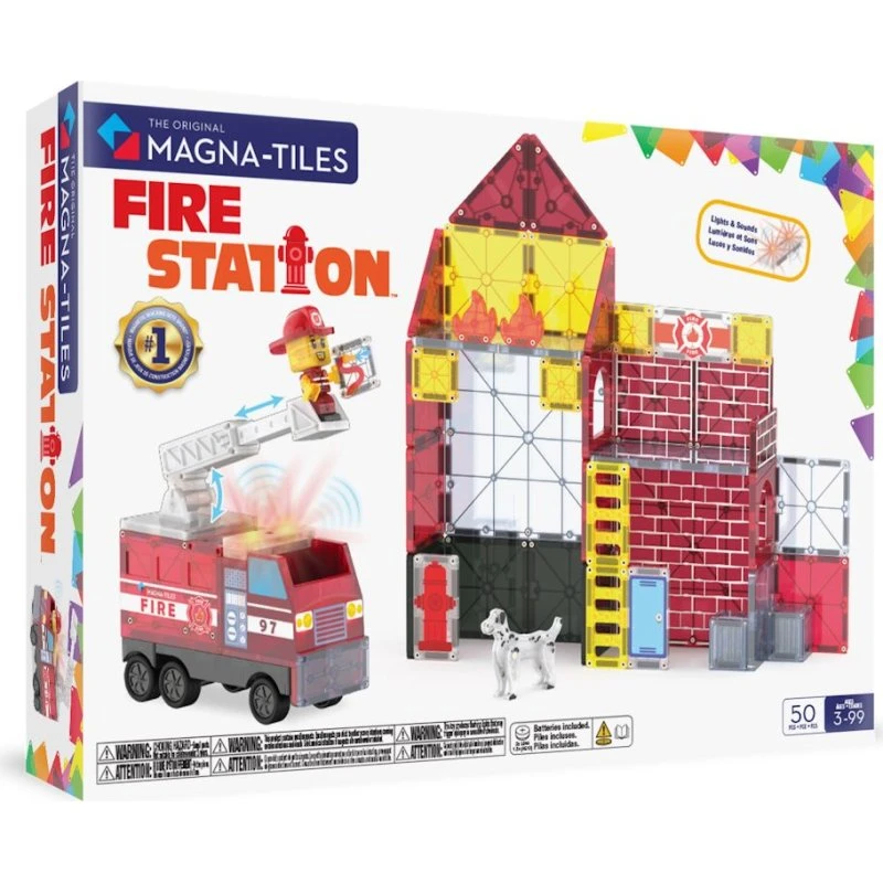 MAGNA-TILES® Klocki Magnetyczne Fire Station 50 el.