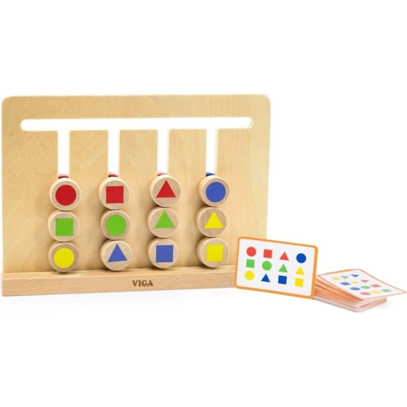 VIGA 44707 Tabliczka - Dopasowanie kolorów i kształtów