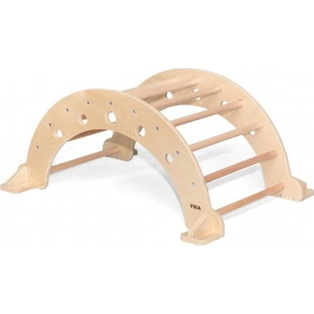 VIGA Drewniany Bujak Naturalny Montessori