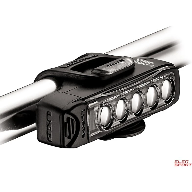 Lezyne Strip Drive 300 lm, czarna, z USB