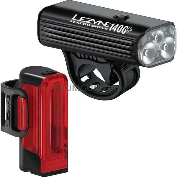 Lezyne Macro Drive 1400+ / Strip Drive Pro 400+ – zestaw 1400 lm + 400 lm