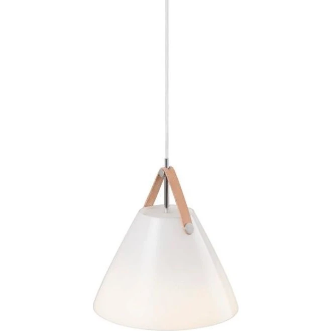 Nordlux Strap 27 84313001 – Lampa wisząca biała skandynawska