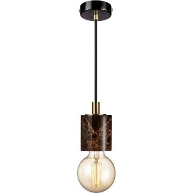 Nordlux SIV Lampa wisząca 1xE27 60W Marmur Brązowy