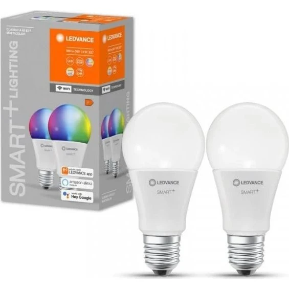 LEDVANCE Żarówka LED E27 A60 RGBW 9W 806lm WiFi Ściemnialna