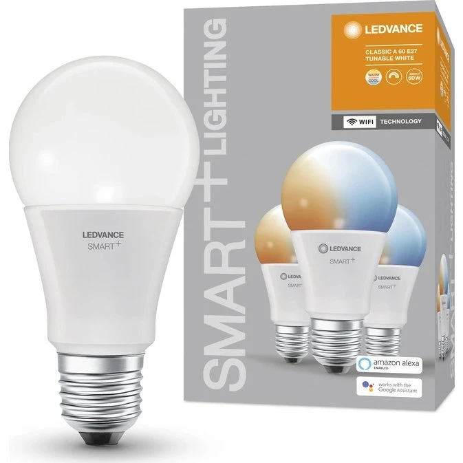 LEDVANCE SMART+ WiFi E27 9W 2700-6500K 3 szt.
