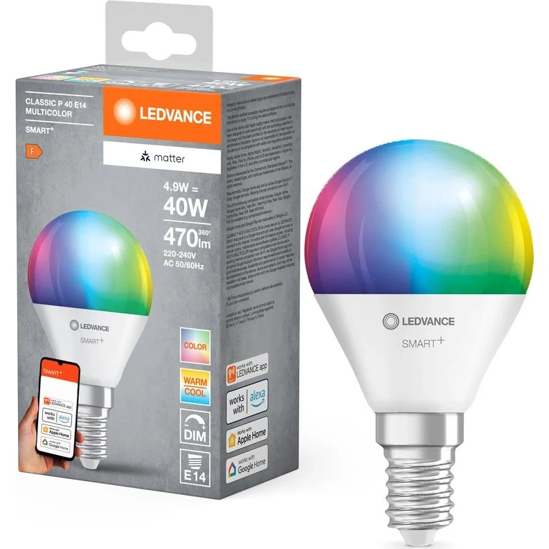 LEDVANCE SMART+ WiFi E14 4,9W 2700-6500K 470lm