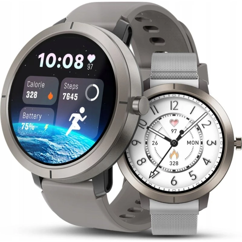 JG Smart X76 Smartwatch damska z GPS, 5ATM, AMOLED, menu PL