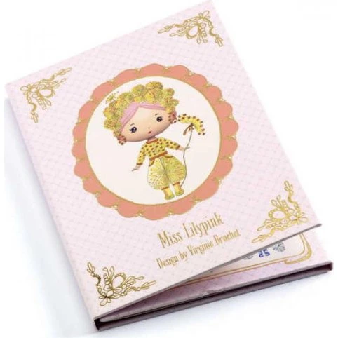 Djeco Miss Lilypink Naklejki Wielokrotnego Użytku Tinyly