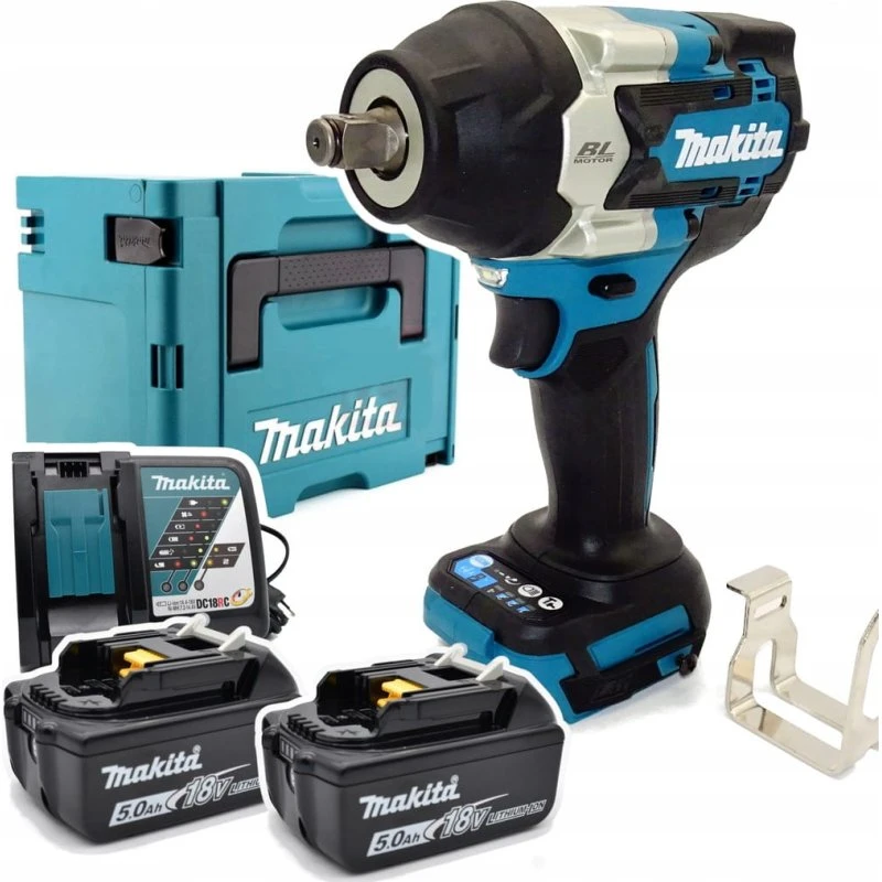 Makita DTW700RTJ 1/2" 700Nm 18V LXT 2x5.0Ah