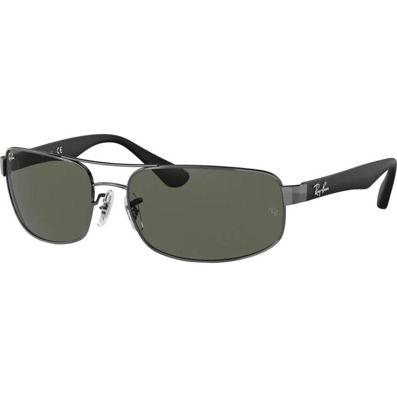 Ray-Ban RB 3445 004 61 szaro-czarny zielone soczewki M