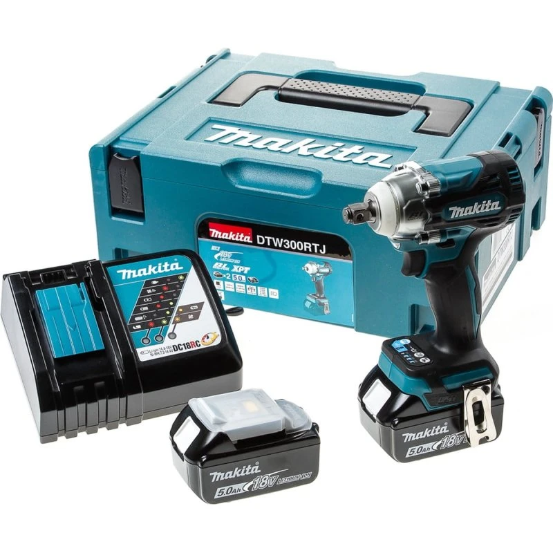 Makita DTW300RTJ Klucz Udarowy 18V 1/2" 330Nm 2x5.0Ah