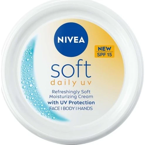 NIVEA Soft Daily UV 100 ml – Krem do ciała z SPF 15