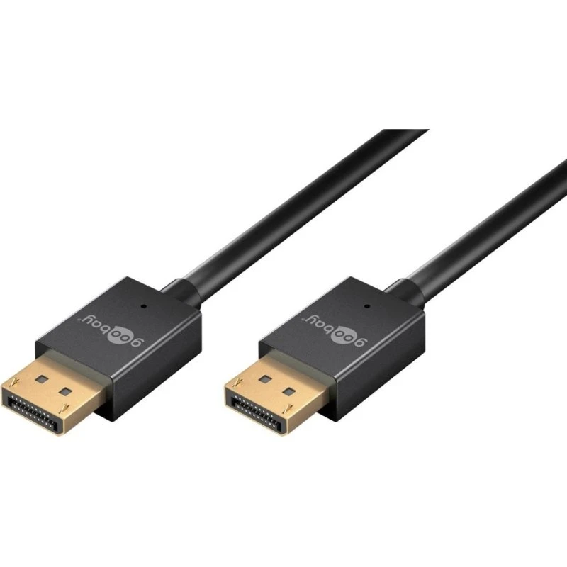 DisplayPort™ 2.0/2.1 40 Gbit/s Slim 2m czarny