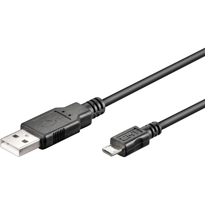 Czarny kabel micro USB 2.0 Hi-Speed 1,8 m