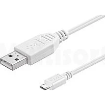 Goobay Kabel USB 2.0 Micro USB 1m Biały