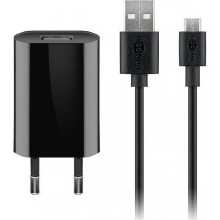 Goobay Ładowarka z kablem Micro USB 1m czarny