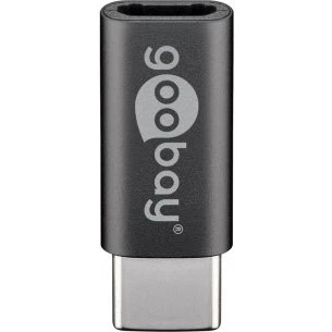 Goobay Adapter USB-C na microUSB 2.0, czarny