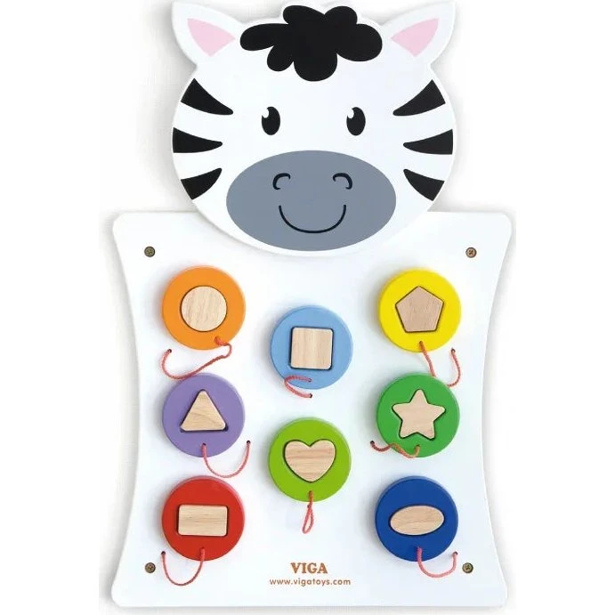 VIGA Tablica Manipulacyjna Zebra FSC Montessori