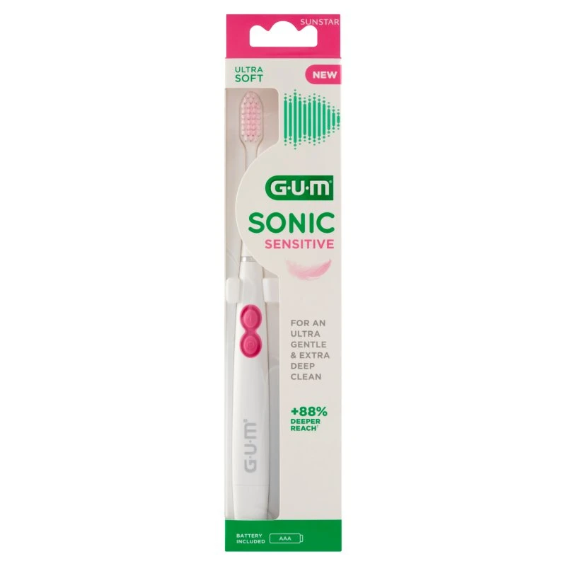 GUM SONIC Sensitive 4101 - szczoteczka soniczna na baterie