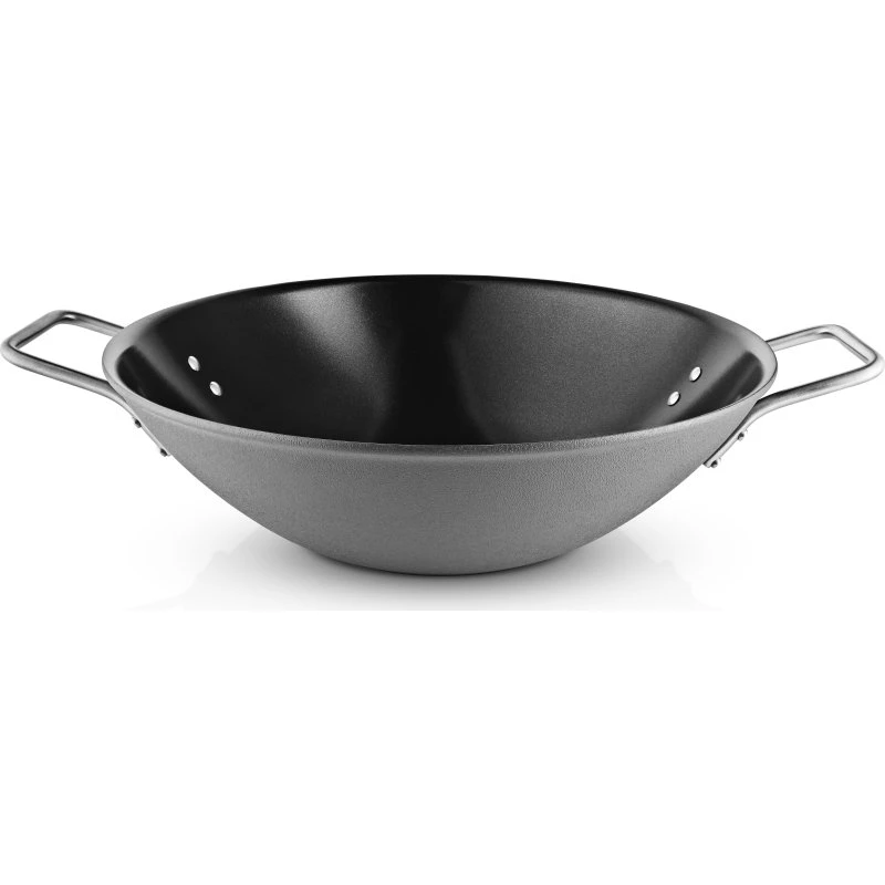 Eva Trio Grey Line Wok 32 cm, 5 L, szary
