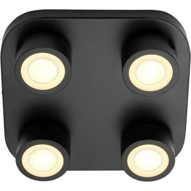Nordlux Clyde 4-Spot Lampa Sufitowa Czarna