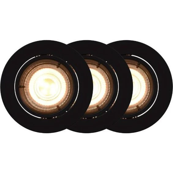 Nordlux Carina Czarne Oczka Sufitowe 3szt, Smart Light