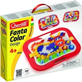 Quercetti Fantacolor Mozaika 300 el. - kolorowa zabawka do tworzenia wzorów