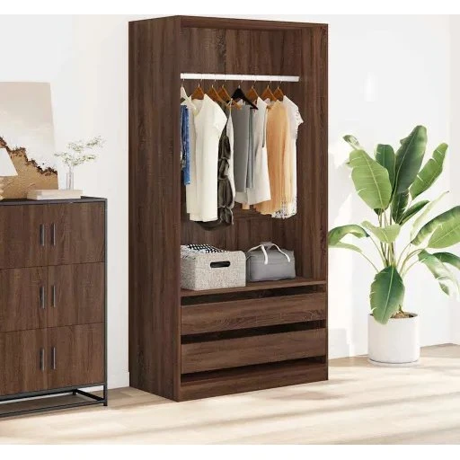 Sofa Brązowy Dąb 100x50x200 cm, drewnopochodne