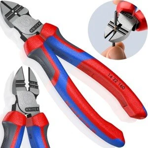 KNIPEX Szczypce tnące boczne 160 mm do ściągania izolacji 14 22 160