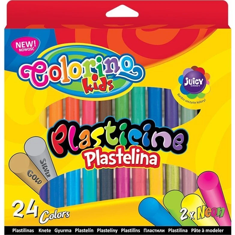 Colorino Kids Plastelina 24 Kolory Owalcowa
