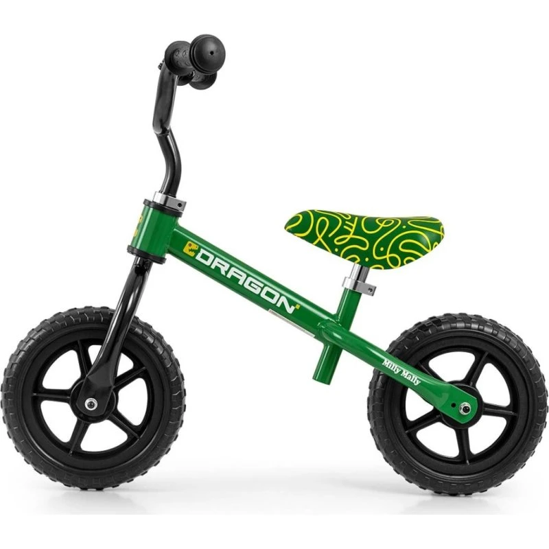 Milly Mally Dragon Rowerek Biegowy Green 10"