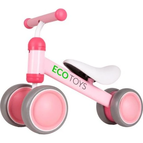 Ecotoys Mini Rowerek Biegowy Dla Dzieci Różowy