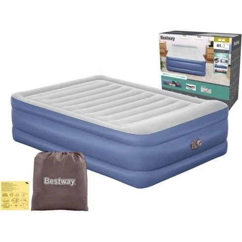 Bestway Materac Dmuchany Dwuosobowy 203 x 152 x 61 cm z Pompką