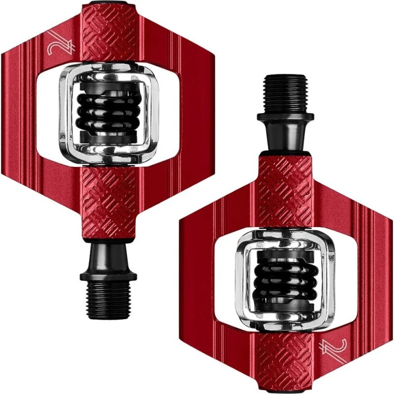 Crank Brothers Candy 2 - Pedały wpinane, stalowa oś, aluminium, czerwony