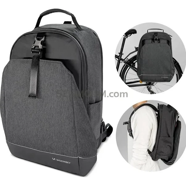 Wozinsky WBB33BK - torba rowerowa 2w1 30l czarna