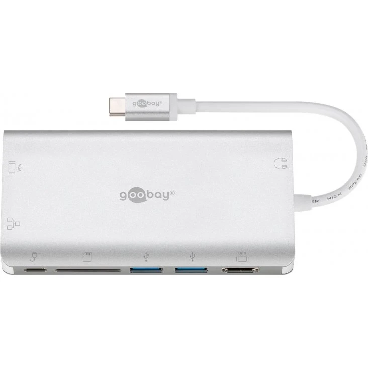 Goobay USB-C Multiport 49850 Srebrny