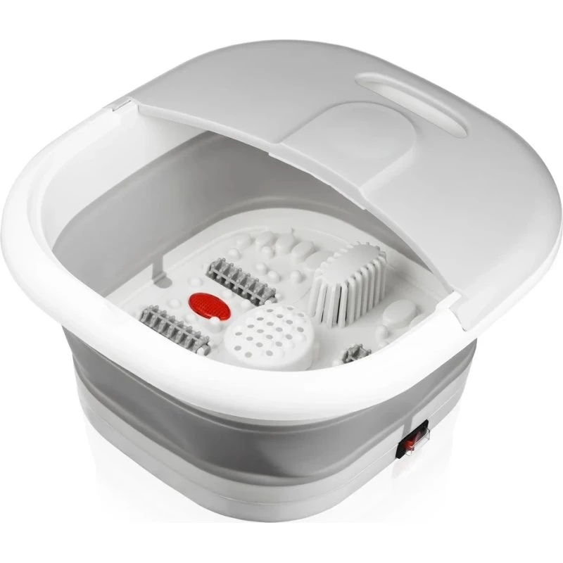 Q-806-GREY Składany Masażer Wodny do Stóp 500W z Podczerwienią