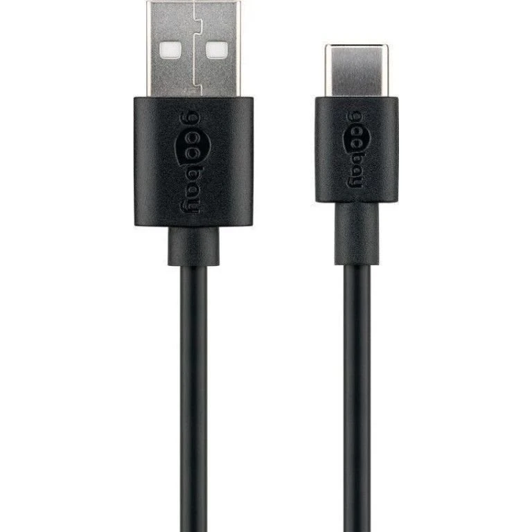 Goobay USB-C do USB-A 2m, czarny