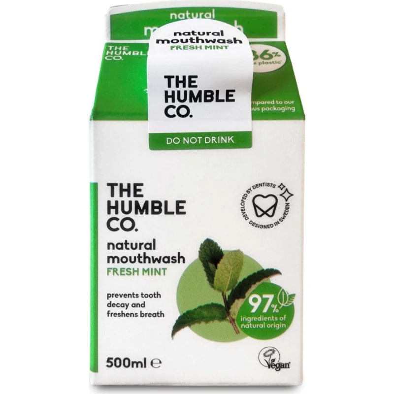 The Humble Co. Natural Mouthwash Fresh Mint 500ml